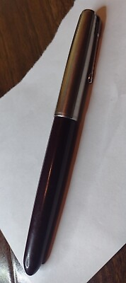 #ad #ad Vintage PARKER quot;51quot; SPECIAL Burgundy Brown Black Jeweled Cap Fountain Pen $70.00