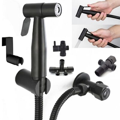 Stainless Steel Toilet Bidet Sprayer ass Shower Head Clean washer water hose Kit #ad $2.36