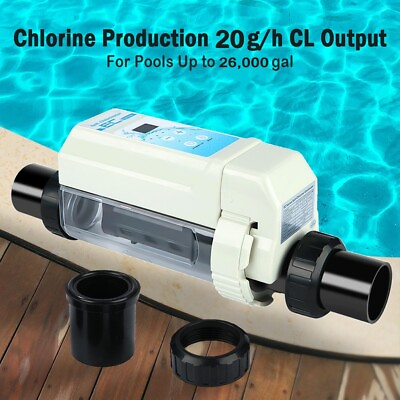 #ad Chlorinator Salt Water for Swimming Pool Chlorine Generator System 26000 Gallons $499.50
