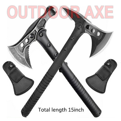 #ad 16quot; SURVIVAL CAMPING TOMAHAWK THROWING AXE BATTLE Hatchet Hunting Knife Tactical $29.99