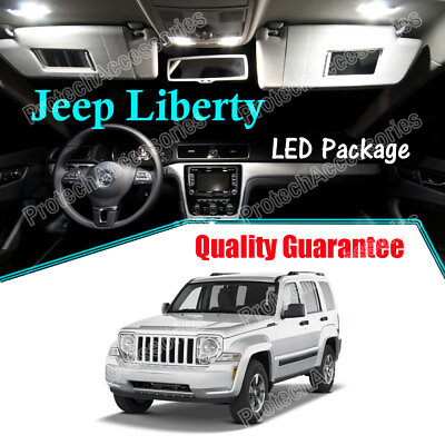 #ad White LED Lights Interior Package Kit for 2008 2012 Jeep Liberty KK $11.99