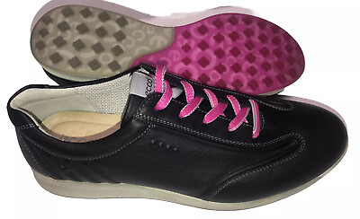 #ad #ad ECCO Women’s Hydro Max Water Resistant Golf Shoes Black Pink EU 41 US 10 10.5 $50.00
