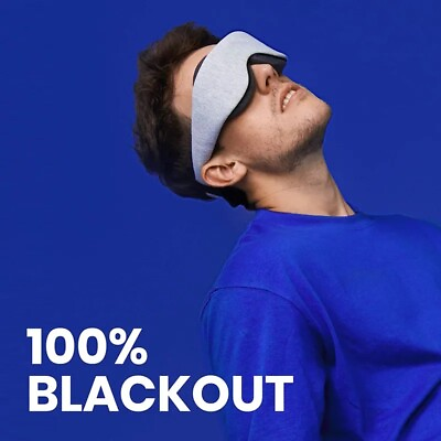 #ad Soft Cotton Sleep Mask 100% Light Blocking Eye Mask Zero Eye Pressure Super Soft $22.95