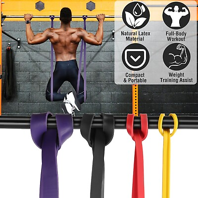 #ad Heavy Duty Resistance Bands for Gym Exercise Pull up Assist Fitness Workout Home $7.96