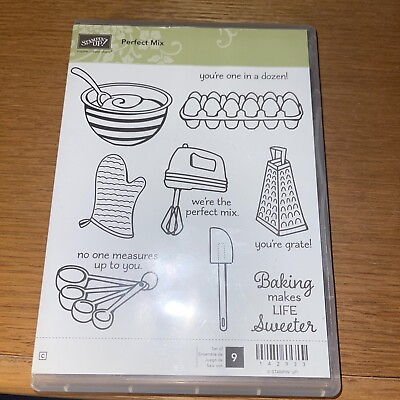 #ad Stampin#x27; Up *Perfect Mix* Stamps Set 9 Baking Cooking Kitchen $31.50