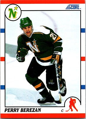 #ad 1990 Perry Berezan Score #379 NHL Minnesota North Stars Hockey Card $2.25