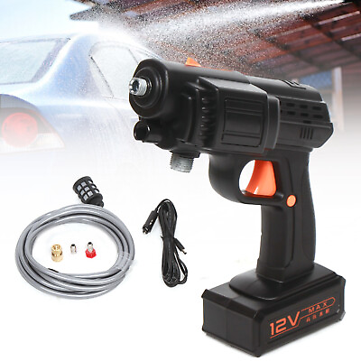 #ad High Pressure Electric Car Washer Gun Kit Self Priming Cleaner Machine 12V 120W $21.85