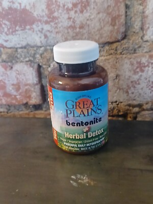 #ad Bentonite Herbal Detox Great Plains 60 Capsules EXP 10 25 $38.05