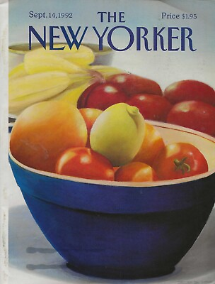 #ad The New Yorker September 14 1992 Gretchen Dow Simpson Cover Complete Magazine $7.81