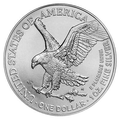 #ad 2024 American 1 oz .999 Fine Silver Eagle $1 Coin BU Free Shipping $28.99