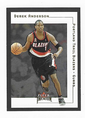 #ad #ad 2001 02 Fleer Premium Derek Anderson Portland Trail Blazers Basketball Card #20 $1.69