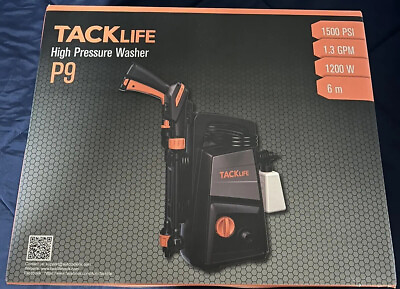 #ad TACKLIFE P9 1500 PSI 1.3 GPM Electric Pressure Washer For Car Gardens amp; Patio L1 $75.00