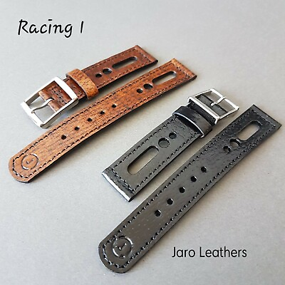 #ad Rallye strap racing strap chronograph watch sport band natural leather $49.00