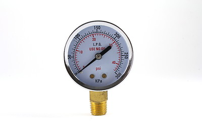 #ad Low Pressure Gauge for Propane Regulator 0 40 psi 2 inches 1 4quot; NPT $13.10