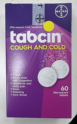 #ad Tabcin Cold And Cough. 60 Efervescent $25.99