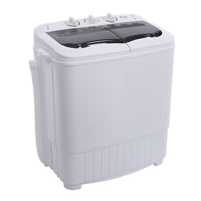 #ad Compact Twin Tub Washing Machine with Drain Pump 14.3lbs Semi automatic $128.70