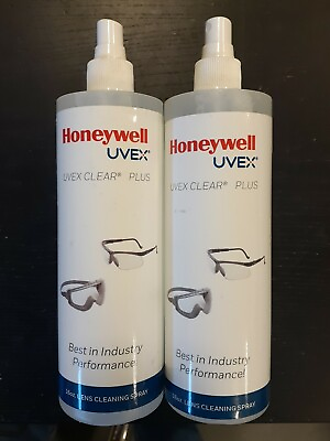 #ad 2PK Spray of HONEYWELL UVEX Clear Plus Lens Cleaning 16oz $26.00