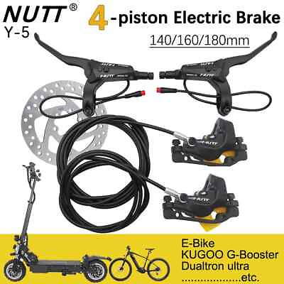 #ad NUTT 4 Piston Y 5 Electric E Bike Scooter Disc Brake Hydraulic Bicycle 180 Rotor $173.83