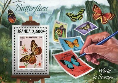#ad Butterflies Stamp Postage Stamp Danau Sita Papilio Ulysses S S MNH #3153 Bl.438 $17.62