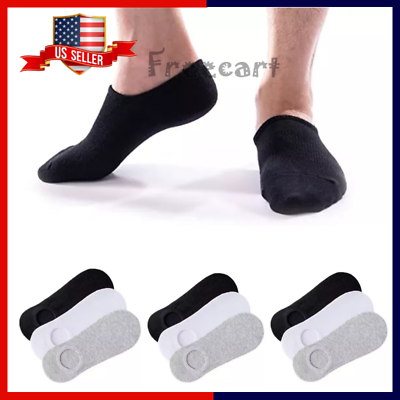 Lot 12 Pairs Mens No Show Socks Low Cut Anti slid Casual Invisible Liner Socks $8.88