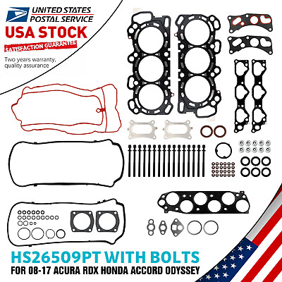#ad High sealing OEM# Replace HS26509PT Head Gasket Set For 2008 2017 Honda Accord $89.98