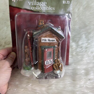 #ad Holiday Time Christmas Village Collectible MILK HOUSE Accessory Item Vintage $10.39