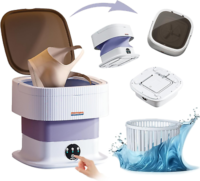 #ad Portable Washing MachineFoldable Small Washer Mini Washing Machine for Baby Cl $54.88