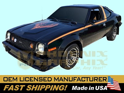 #ad 1978 AMC American Motors Concord AMX Decals amp; Stripes ONLY Kit Black Cars $109.00