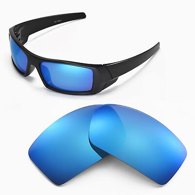 #ad New Walleva Polarized Ice Blue Replacement Lenses For Oakley Gascan Sunglasses $8.50