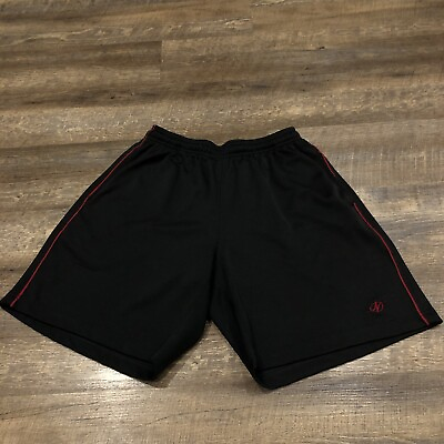 #ad NordicTrack Shorts Adult Medium Black Red Gym Casual Lifting Workout Mens READ $18.88