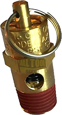 #ad New 1 4quot; NPT 125 PSI 49 SCFM Air Compressor Relief Pressure Safety Valve Tank $17.99