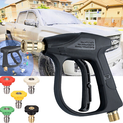 #ad With 5 pressure washer nozzles 4350 psi high pressure powered wash water gun $39.12