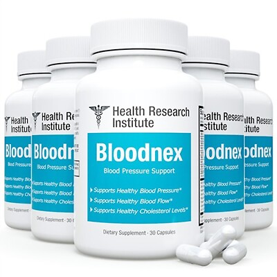 #ad Bloodnex Balanced Blood Pressure 5 Bottles 150 Capsules Official Bloodnex $199.99