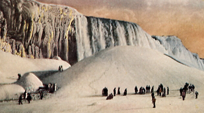 #ad Niagara Falls New York Ice Mountain Iced Over Falls Postcard $7.76
