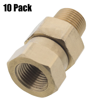 #ad 10 Erie Tools Pressure Washer 3 8quot; Male to Female NPT Brass Swivel Coupler $75.99