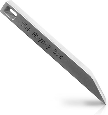 #ad The Mighty Bar Heavy Duty Keychain Prybar EDC Pry Bar Stainless Steel KeyChain $8.99