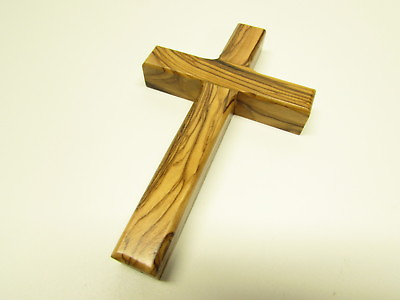 #ad Olive Wood Christian Wall Cross Hand Made in the Holy Land Jerusalem $8.95