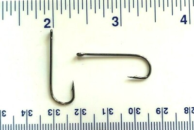 #ad #ad 100 super strong 9146 2X strength GT Black Nickel Aberdeen Fishing Hooks size 4 $10.99