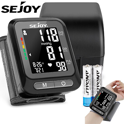 #ad Wrist Blood Pressure Digital Monitor BP Machine Heart Rate Automatic Detection $14.58