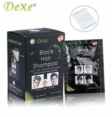 #ad 🥇USA SELLER DEXE Black Hair Shampoo Instant 5 Min Hair Color Dye:🔥BESTSELLER $25.00