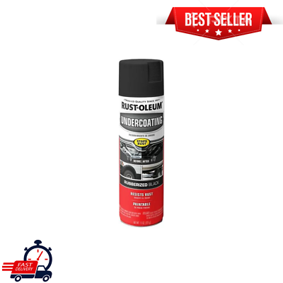 #ad Black Cars Truck Undercoating Rubberized Protection Coating Spray Paint 15 Oz $10.99