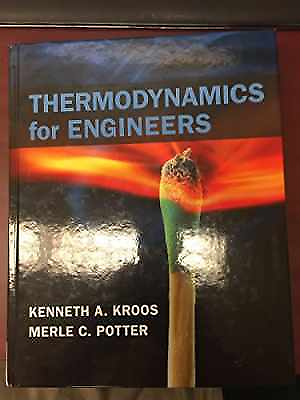 #ad Thermodynamics for Engineers Hardcover by Kroos Kenneth A.; Very Good $54.34