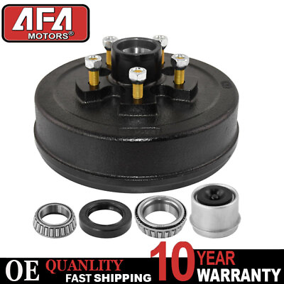 #ad 10quot; X 2 1 4quot; Trailer Electric Brakes Hub Drum Kit 5 on 5quot; For 3500 lbs Axle $57.80