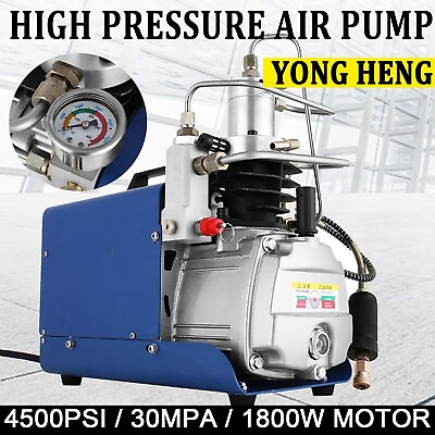 #ad YONG HENG 30MPA 4500PSI High Pressure Air Compressor PCP Airgun Scuba Air Pump $240.50
