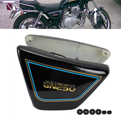 #ad 2pcs LeftRight Motorcycle Frame Side Cover Panels For Suzuki GN250 1982 2001 $29.89