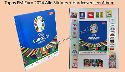 #ad #ad TOPPS EURO 2024 Ger Complete All stickers Hardcover Sticker Album EUR 225.00
