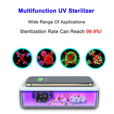 Sterilizer Portable Box Ultraviolet Kill Bacteria Wireless Charger $36.00