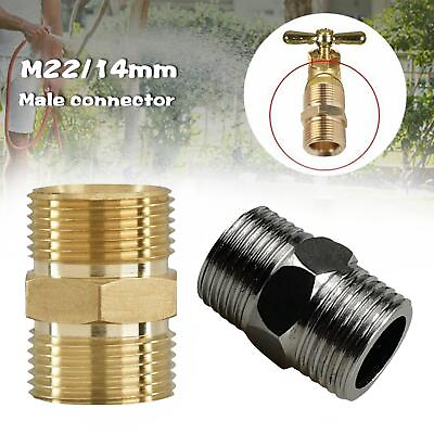 #ad #ad M22 14mm To Male Adapter Connector Power Pressure Washer Hose Outlet $5.34