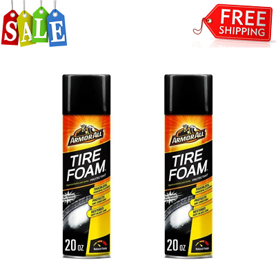 #ad Armor All Tire Foam Automotive Protectant Foam 8956857 20 Oz PACK OF 2 $12.99