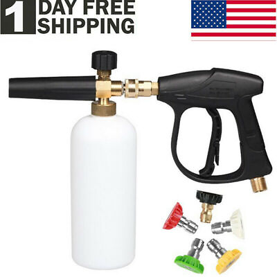 #ad Snow Foam Pressure Washer Gun Car Wash Soap Lance Cannon Spray Jet Bottle $34.99